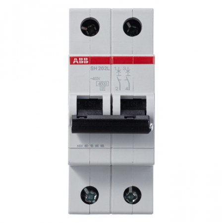 Автоматический выключатель ABB SH202 2P 40А (C) 4.5кА, 2CDS242001R0404 (АББ)