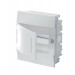 Бокс в нишу ABB Mistral41 8М непрозрачная дверь (c клемм) 1SLM004102A1102