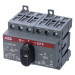 Реверсивный рубильник ABB OT25F3С до 25А 3 полюса 1SCA104863R1001 для установки на DIN-рейку или монтажную плату