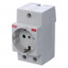 Розетка щитовая ABB 2Р+N 16A M1173 2CSM110000R0701